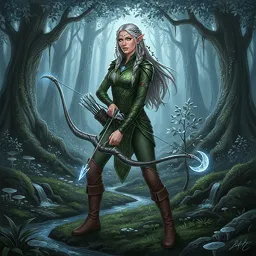 Высокофантазийный эльфийский лучник
