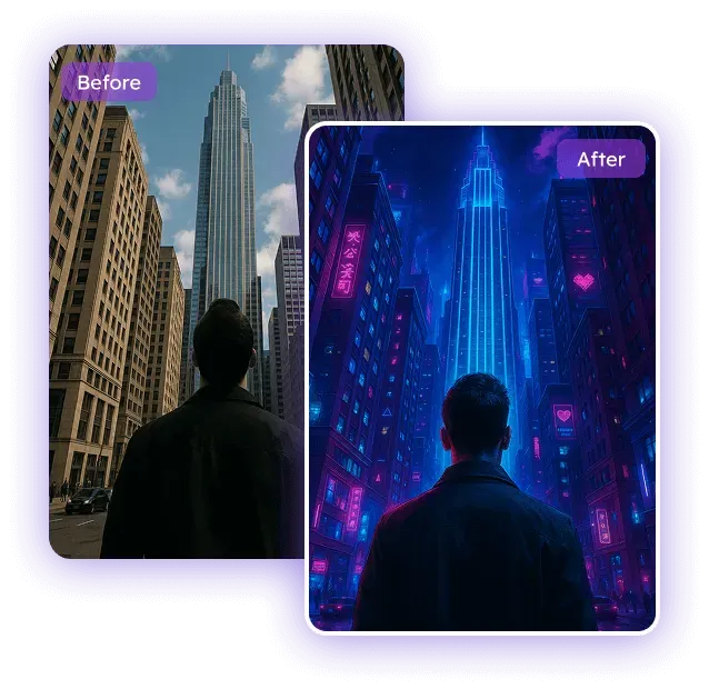 照片轉賽博朋克：免費為任何照片添加 AI 賽博朋克濾鏡