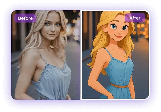 写真のディズニー風変換