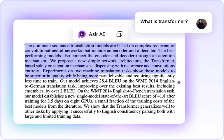 Chat with PDFs Feature