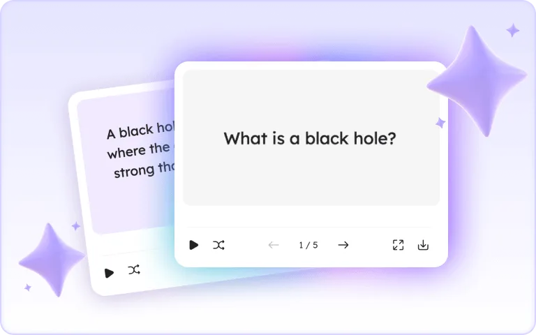 Quiz and Flashcard Maker Feature