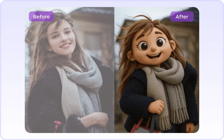 Transform Photo into Cartoon-Style Feature