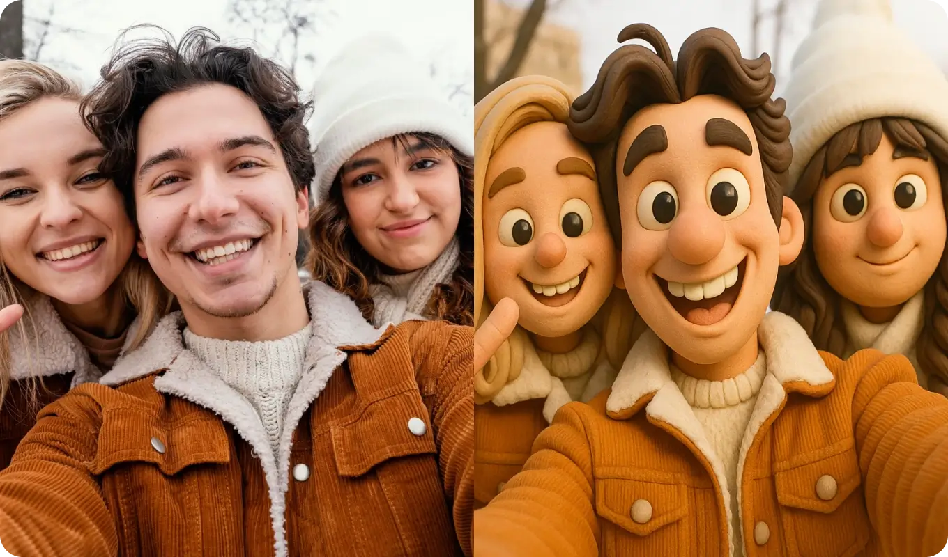 Foto in Cartoon-Stil