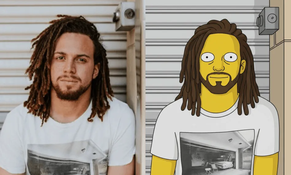 Personaliseer Onbeperkte Simpsons-Stijl Kunst van Elke Foto