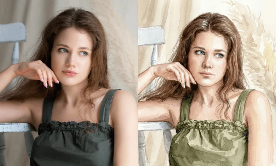 Превратите любое фото в акварель бесплатно, без необходимости регистрации