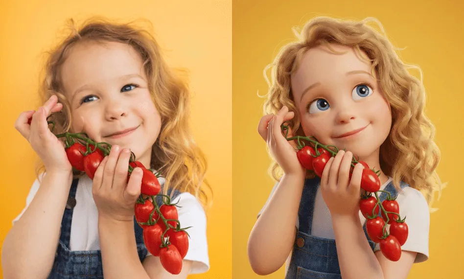 無料で写真にピクサーフィルターを瞬時に追加