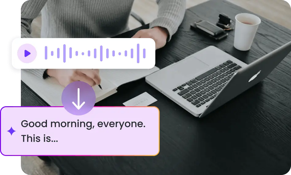手のひらにある無料のAIノートテイカー