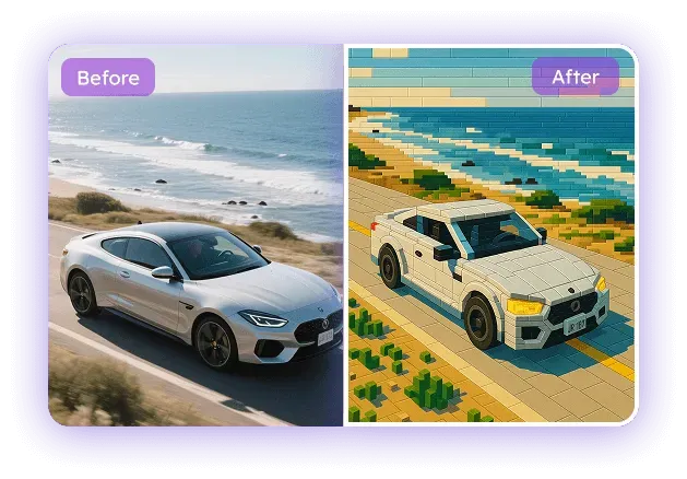 写真からレゴへ