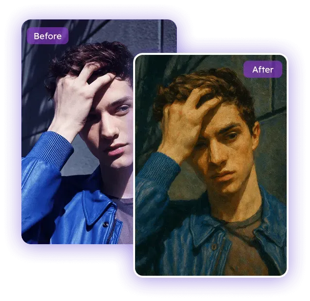 Foto zu Ölmalerei Konverter: Verwandle jedes Foto kostenlos in eine Ölmalerei