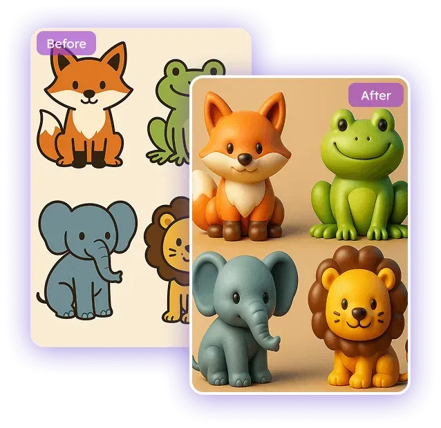 Konverter Gambar 2D ke 3D: Ubah Gambar 2D menjadi 3D Gratis