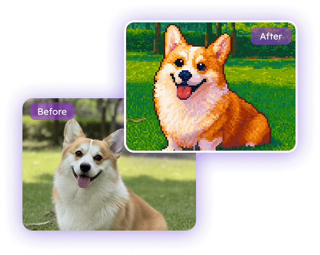 無料で任意の画像をピクセルアートに変換