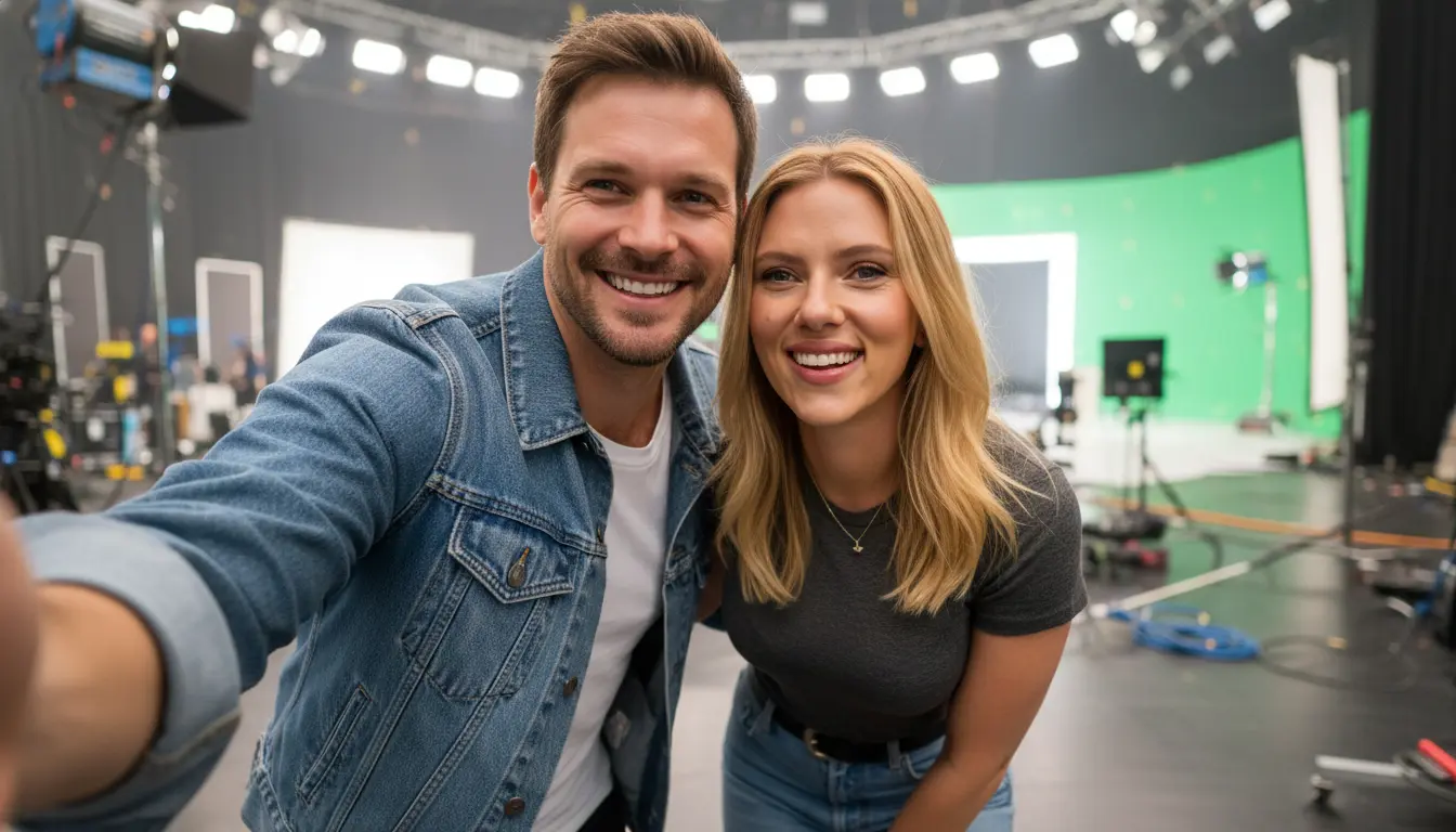 Sample Selfie With Celebrities Demo1