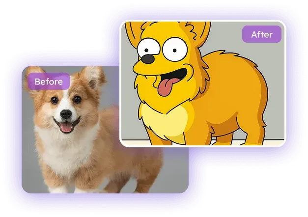 Personalisasikan Seni Bergaya Simpsons Tanpa Had dari Mana-mana Foto