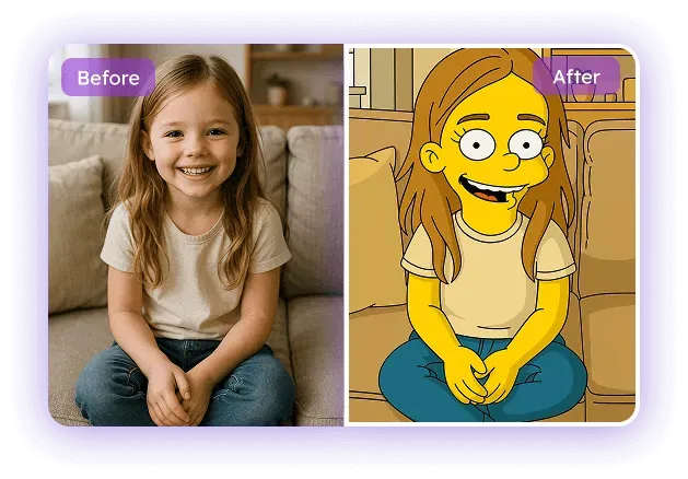 写真からシンプソンズ