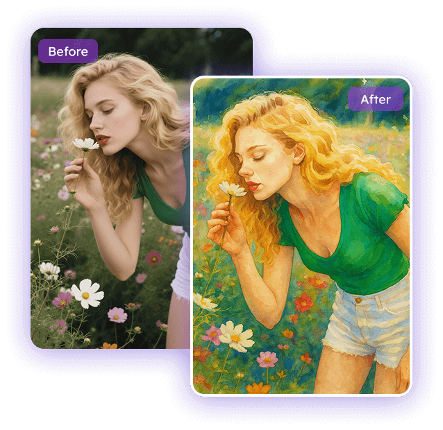 將照片轉換為水彩畫：免費將任何照片轉換為水彩畫