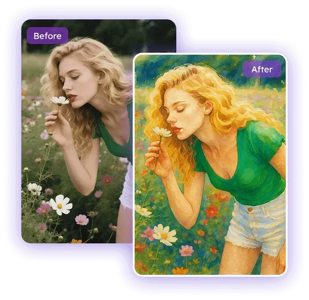 Foto till akvarell: Gör om vilket foto som helst till akvarell gratis