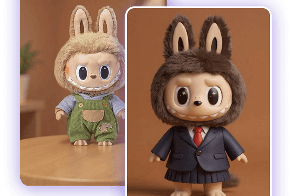 Highly Customized Outfits, Expressions, and Backgrounds