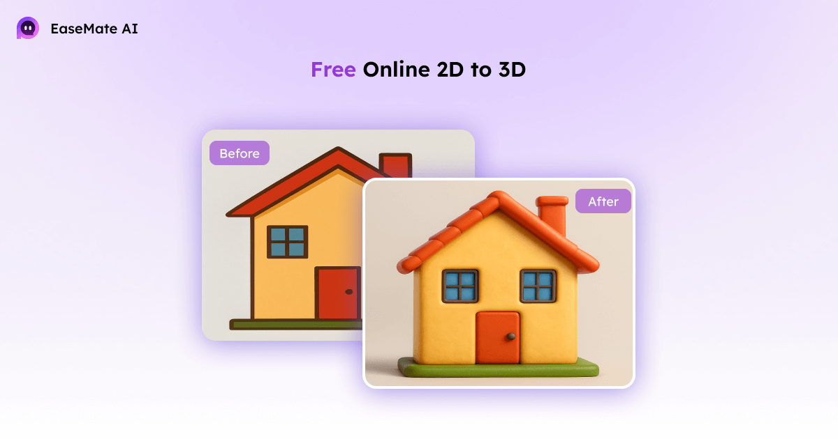 2D naar 3D Afbeelding Converter: Maak Gratis Online 3D Modellen