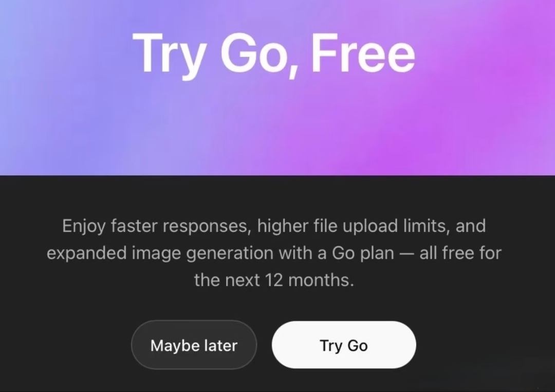 chatgpt go for free in india 