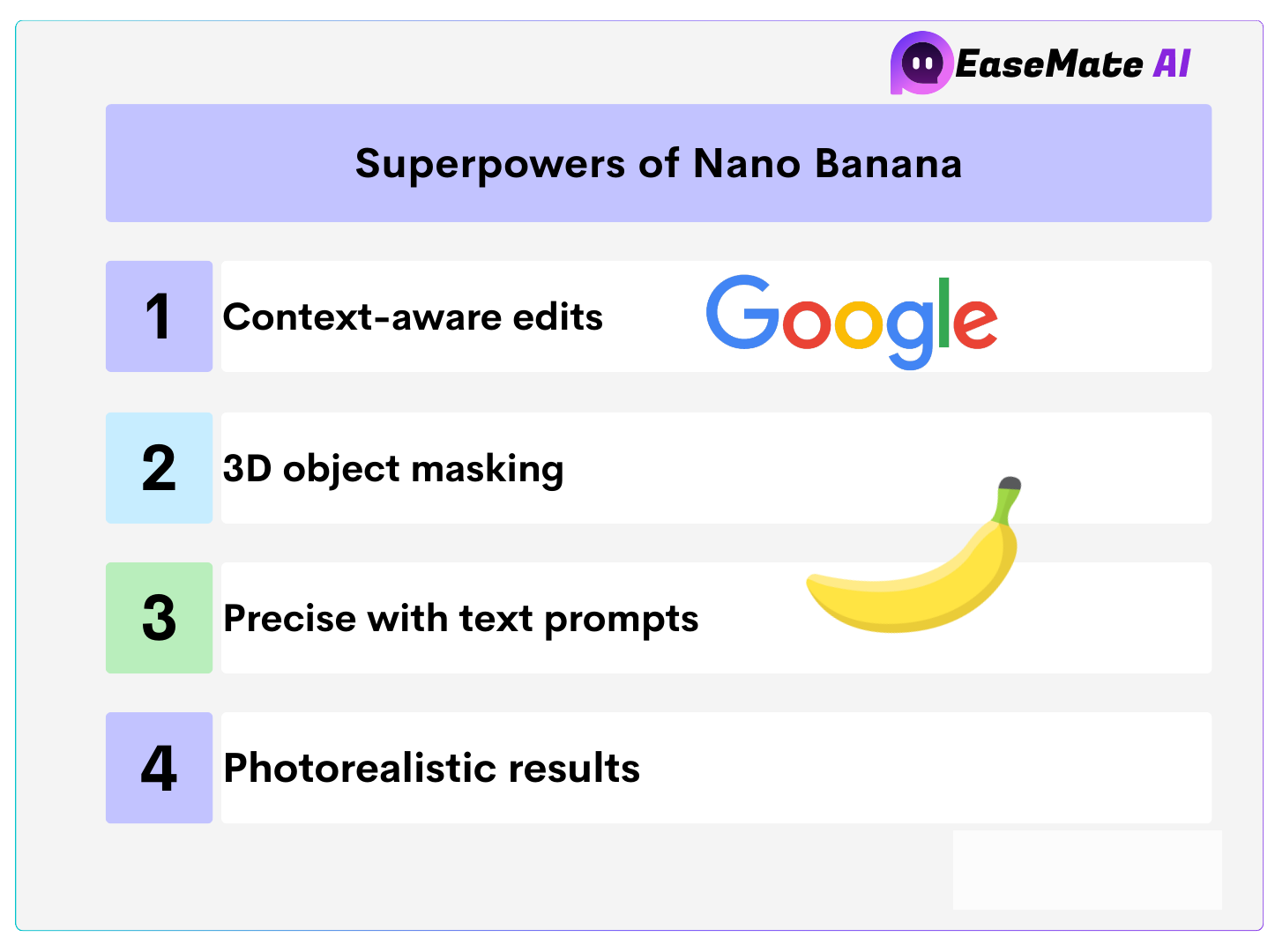 key features of nano banana
